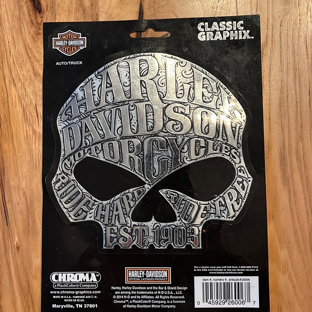 Harley-Davidson car decal
